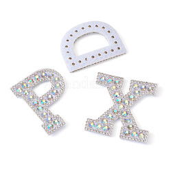 Alphabet Resin Rhinestone Patches&nbsp;DIY-TAC0005-45D