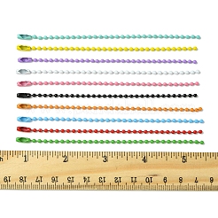50Pcs 10 Colors Spray Painted Iron Ball Chains&nbsp;CH-FS0001-02
