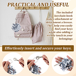 Flower PE Keychains&nbsp;KEYC-WH20005-30C