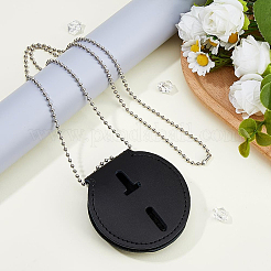 Leather Badge Holders&nbsp;AJEW-WH20006-503B