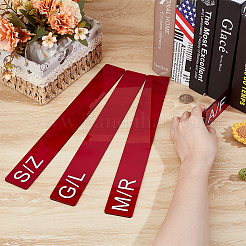 4Pcs 4 Styles Acrylic Book Divider&nbsp;AJEW-BC0008-27B