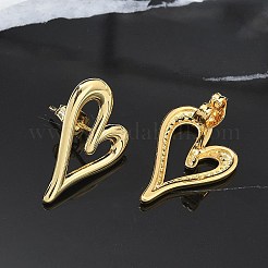 Rack Plating Brass Stud Earrings for Women&nbsp;EJEW-C125-20G