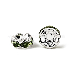 Brass Grade A Rhinestone Spacer Beads&nbsp;RSB028NF-10