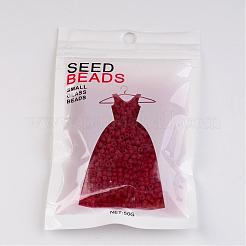 8/0 Frosted Round Glass Seed Beads&nbsp;X-SEED-A008-3mm-M5