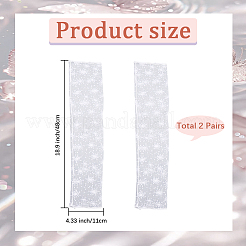 Outdoor Cycling Polyester Lace Sleeves&nbsp;AJEW-WH20067-032A