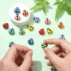 16Pcs 8 Colors Handmade Porcelain Beads&nbsp;PORC-CJ0001-10