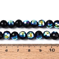 Electroplate Opaque Glass Beads Strands&nbsp;EGLA-N024-01A-A02