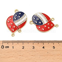 Independence Day Alloy Enamel American Flag Balloon Chandelier Component Links&nbsp;ENAM-G229-05G