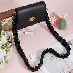 1Pc Rhinestone Braided Bag Straps with Iron Clasps&nbsp;PURS-DR0001-02A