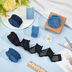 5Pcs 5 Colors Polyester Ribbon&nbsp;OCOR-PH0007-25