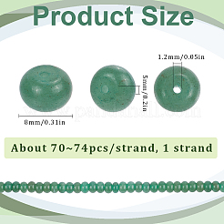 1 Strand Natural Green Aventurine Beads Strands&nbsp;G-SP0001-12