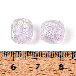 Handmade Foil Lampwork Beads Strands&nbsp;FOIL-T008-01G