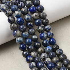 Natural Lapis Lazuli Beads Strands&nbsp;G-J396-8mm