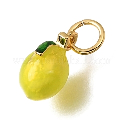 Brass Enamel Pendants&nbsp;KK-G605-13G-01