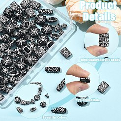 120Pcs 8 Styles Opaque Acrylic Beads&nbsp;MACR-YW0004-69
