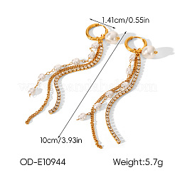 304 Stainless Steel Pave Clear Cubic Zirconia Hoop Earrings&nbsp;WG6C0B9-01