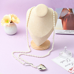 Imitation Pearl Round Beaded Metal Heart-Shaped Waist Chains&nbsp;ST-CJ0027-05