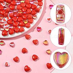 240Pcs 6 Styles Opaque Acrylic Beads&nbsp;SACR-FS0001-41