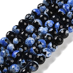 Natural Fire Crackle Agate Beads Strands&nbsp;G-M437-A01-01J