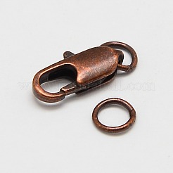 Brass Lobster Claw Clasps&nbsp;KK-KK801-R