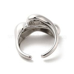 Brass Open Cuff Rings&nbsp;RJEW-P098-05P