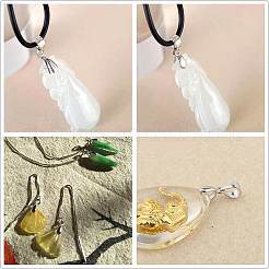Anti-Tarnish Rhodium Plated 925 Sterling Silver Pendant Bails&nbsp;STER-BC0001-15P