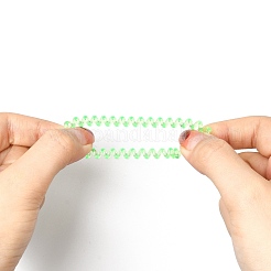 Plastic Telephone Cord Elastic Hair Ties&nbsp;OHAR-Q044-17