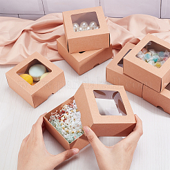 Folding Kraft Paper Cardboard Jewelry Gift Boxes&nbsp;CON-WH0092-25B