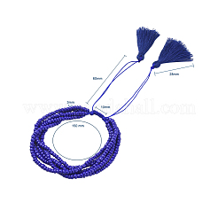 Adjustable Glass Seed Beads Braided Bead Bracelets&nbsp;BJEW-JB04777