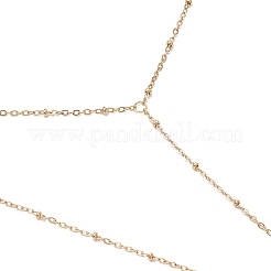 304 Stainless Steel Satellite Chain Toe Ring Anklets for Women&nbsp;AJEW-AN00662-01