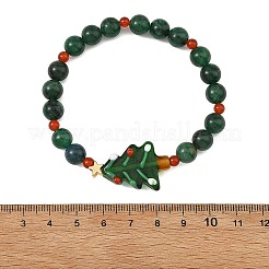 Handmade Lampwork Christmas Tree Bracelets&nbsp;BJEW-TA00758