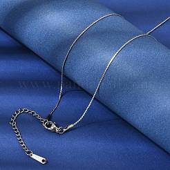 12Pcs 304 Stainless Steel Serpentine Chain Necklaces for Men Women&nbsp;NJEW-H093-19P-02