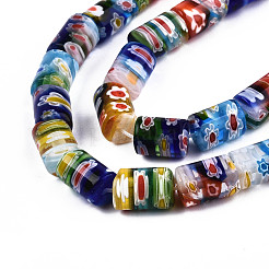 Handmade Millefiori Lampwork Beads Strands&nbsp;LAMP-S191-20