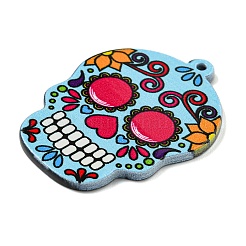 Halloween Theme Printed Acrylic Pendants&nbsp;SACR-F013-02B