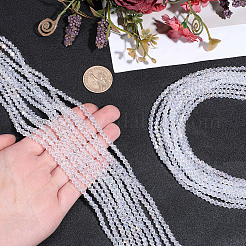 20 Strands Transparent Glass Beads Strands&nbsp;EGLA-PA0001-47D