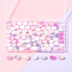 200Pcs 10 Styles Imitation Pearl & Opaque Acrylic Berry Beads&nbsp;OACR-FS0001-96B