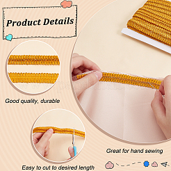 Polyester Metallic Braided Lace Trim&nbsp;OCOR-WH0074-92G