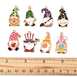 24Pcs 8 Styles Alloy Enamel Pendants&nbsp;ENAM-FS0002-80