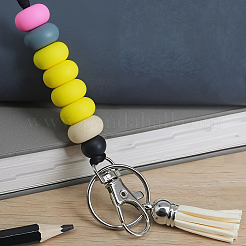 1Pc Silicone Flat Round Name Card Lanyards&nbsp;AJEW-CP0009-85