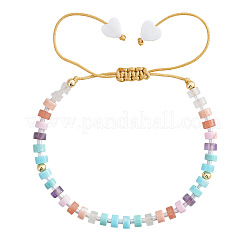 Chakra Natural Shell & Natural & Synthetic Mixed Gemstone Beads Braided Bead Bracelets&nbsp;ZA7321-2