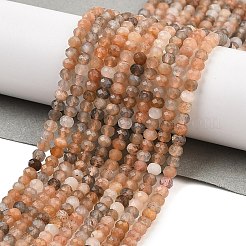 Natural Multi-Moonstone Beads Strands&nbsp;G-K376-B10-02