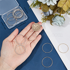 20Pcs 2 Styles Brass Linking Rings&nbsp;KK-BBC0024-96