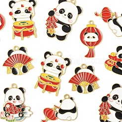 28Pcs 7 Styles Alloy Enamel Pendants&nbsp;ENAM-FS0002-82