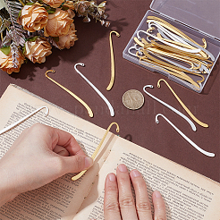 30Pcs 2 Colors Tibetan Style Alloy Bookmarks&nbsp;AJEW-UN0003-28
