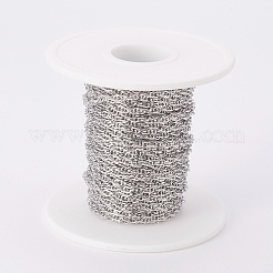 Tarnish Resistant 304 Stainless Steel Rope Chains&nbsp;CHS-F003-05P-B