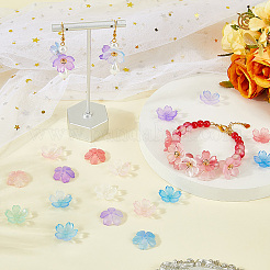 180Pcs Transparent Imitation Jelly Acrylic Bead Caps&nbsp;JACR-PA0001-01