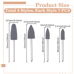 28Pcs Multifunctional Silicone & Alloy Polishing Bits&nbsp;TOOL-WH0052-65