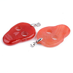 Halloween Themed Natural Agate Big Pendants&nbsp;G-S359-181