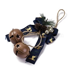 Christmas Theme Cloth Bowknot Pendant Decorations&nbsp;HJEW-Q002-01D