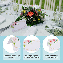 80Pcs Rectangle Paper Table Place Cards&nbsp;AJEW-TA0003-62B